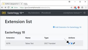 Eventphone My Extensions Edit