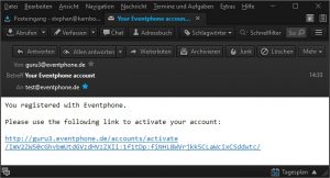 Eventphone Register E-Mail