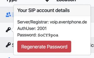 Regenerate Password